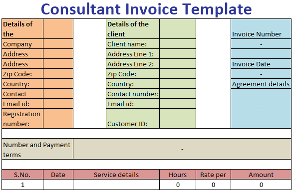 View Invoice Format In Excel Sheet Free Download Gif * Invoice Template